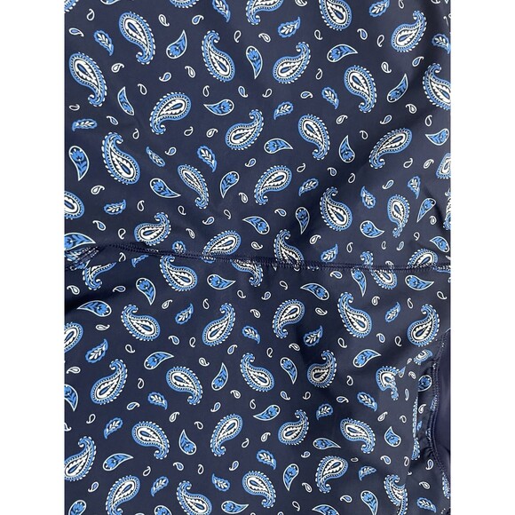 Lands End Womens blue Paisley Swim Shorts 24W swim summer Plus Size - Picture 2 of 7
